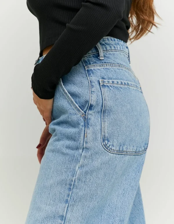 ג'ינס בגזרה ישרה Mid Waist - Tally-Weijl