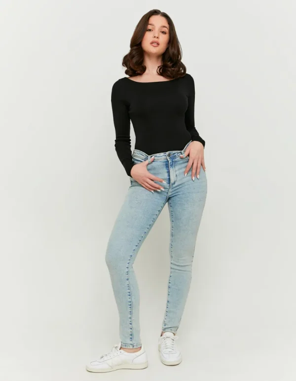 ג'ינס סקיני Push up בגזרת Mid Waist - Tally-Weijl