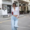 ג'ינס בגזרה גבוהה Wide leg - Tally-Weijl